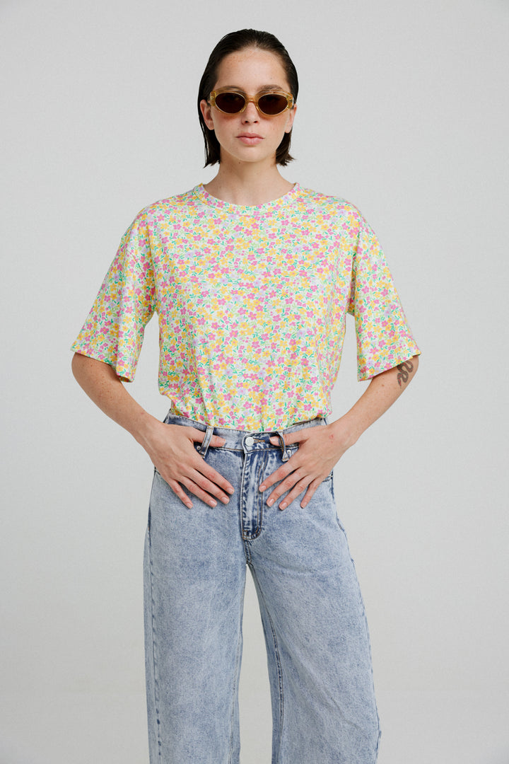 Rock Yellow Floral T-Shirt