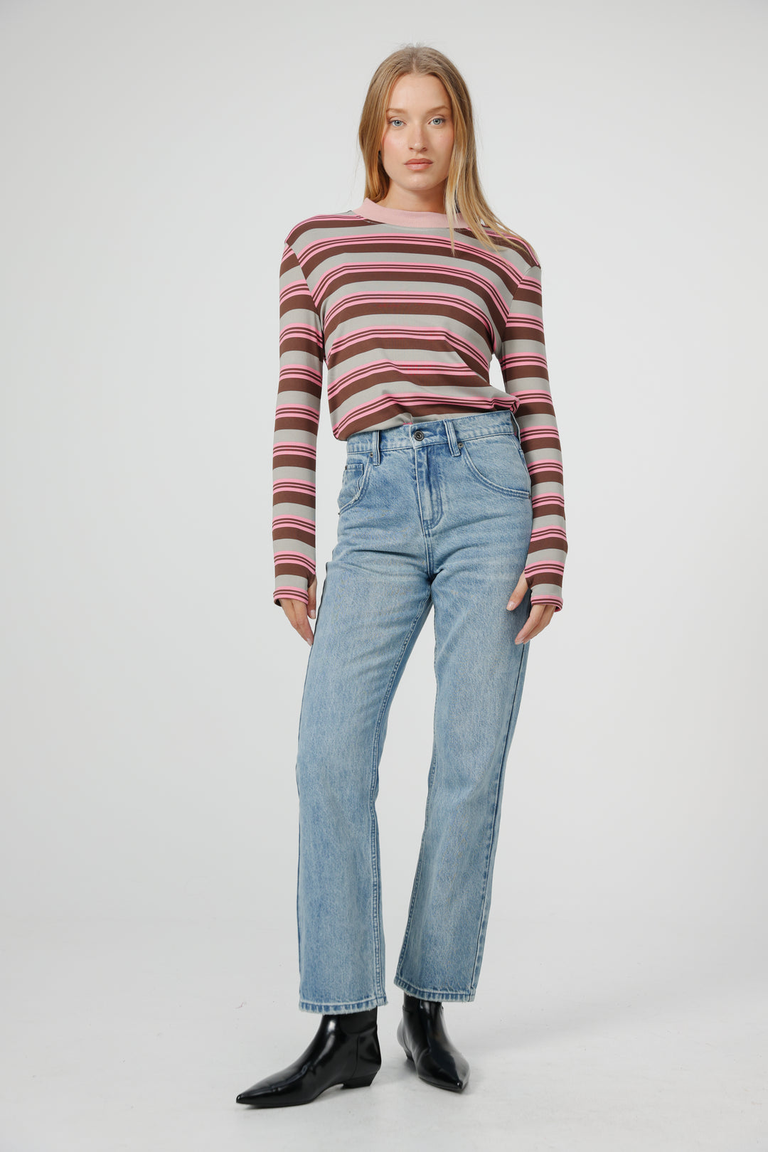 Rebase Pink Striped Shirt