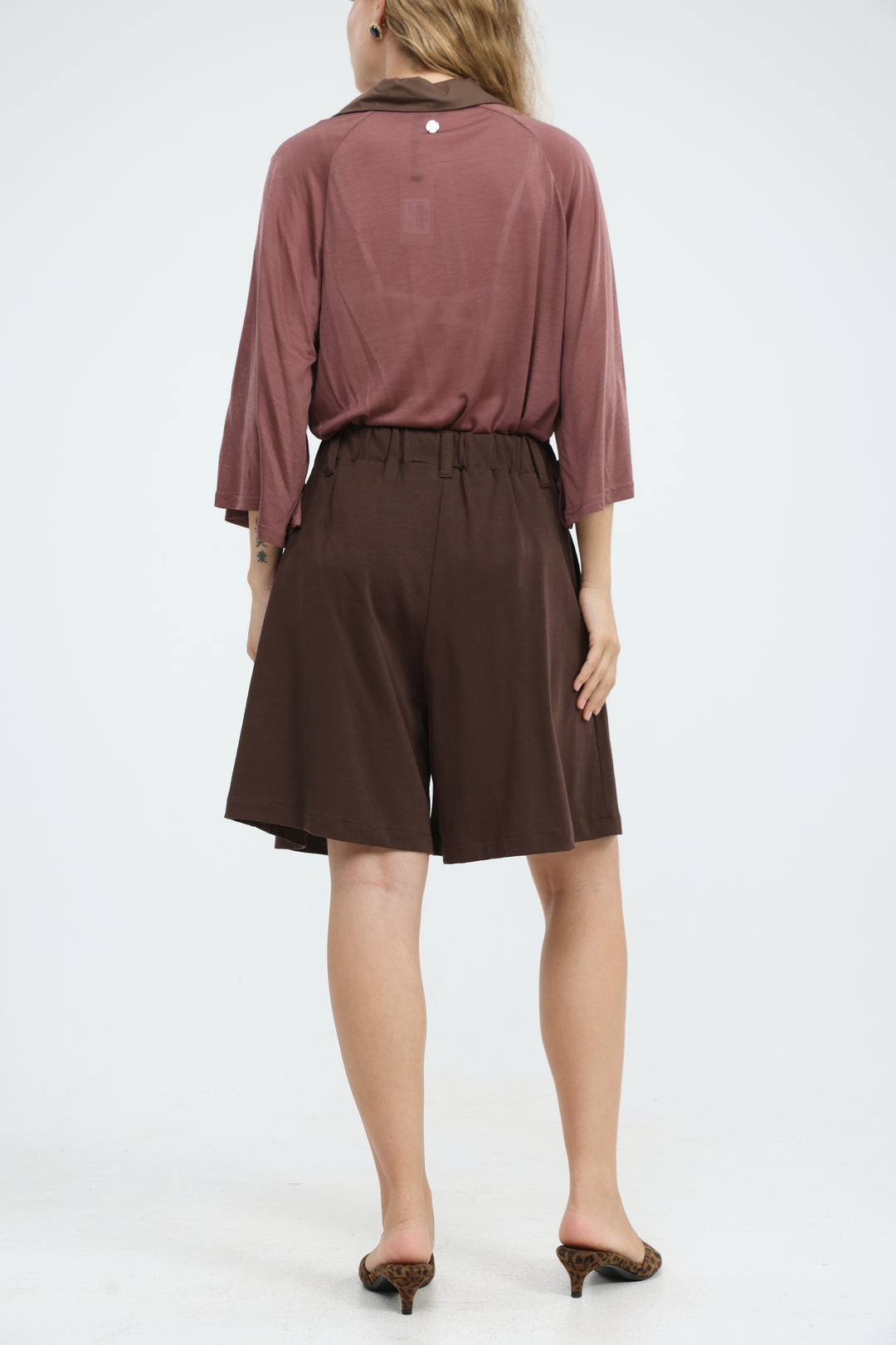 Inbox Brown Shorts