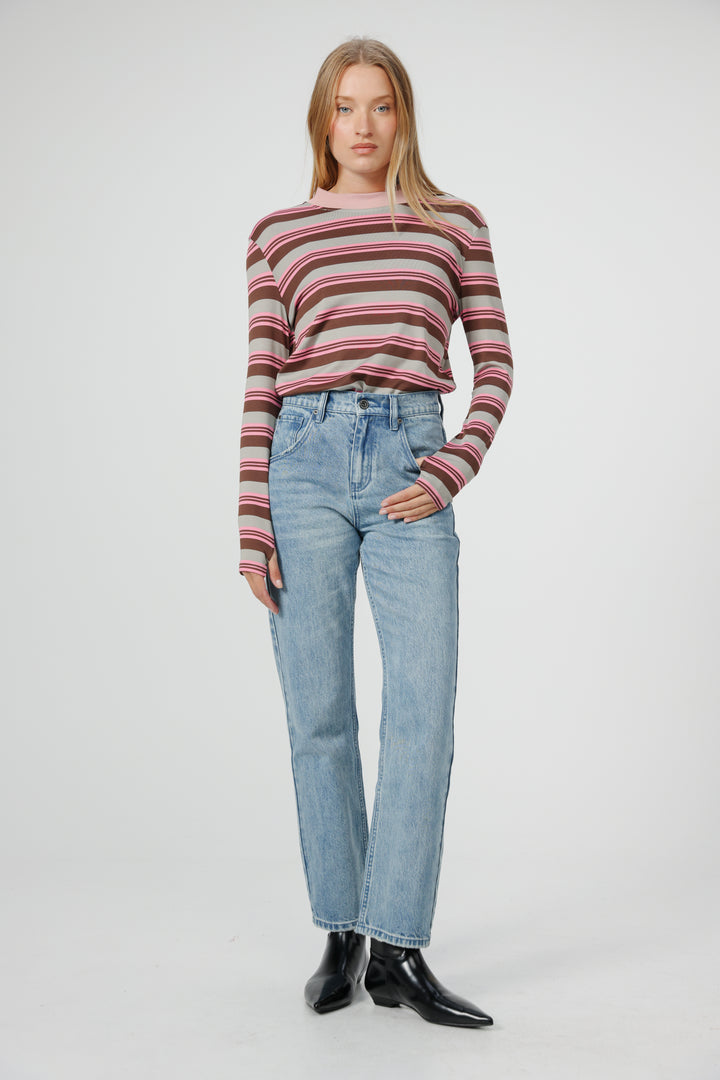 Rebase Pink Striped Shirt