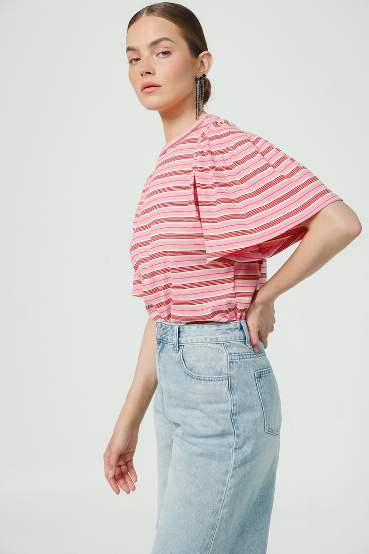 First Pink Stripes T-Shirt