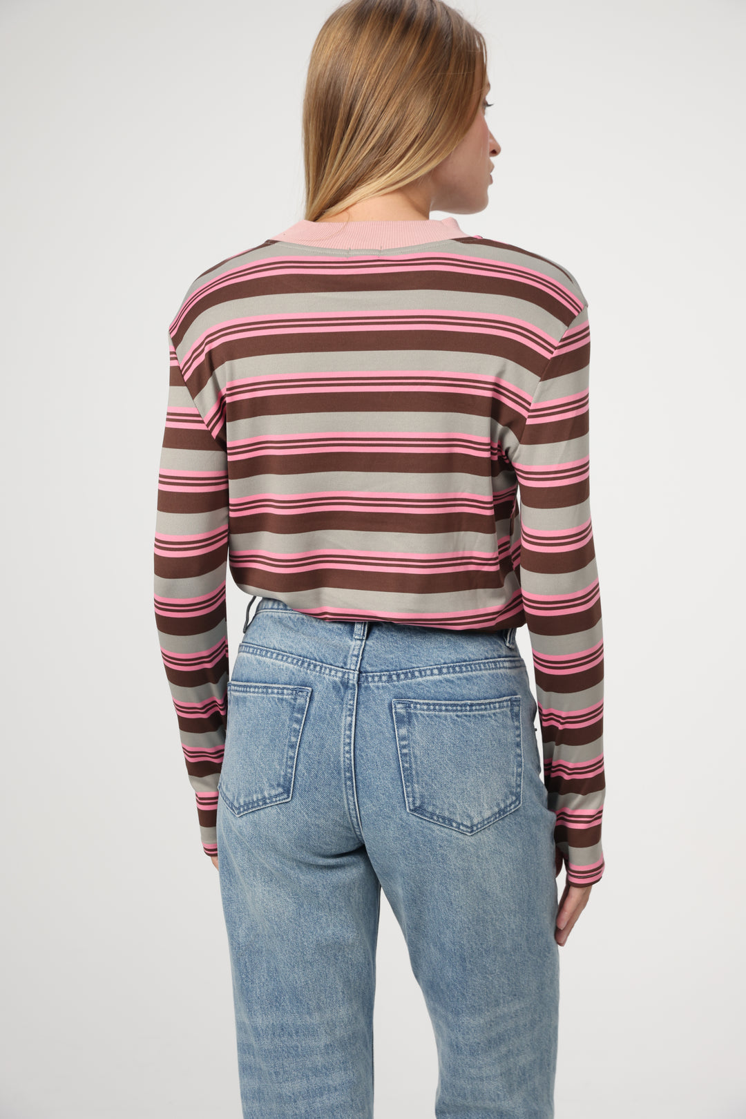 Rebase Pink Striped Shirt