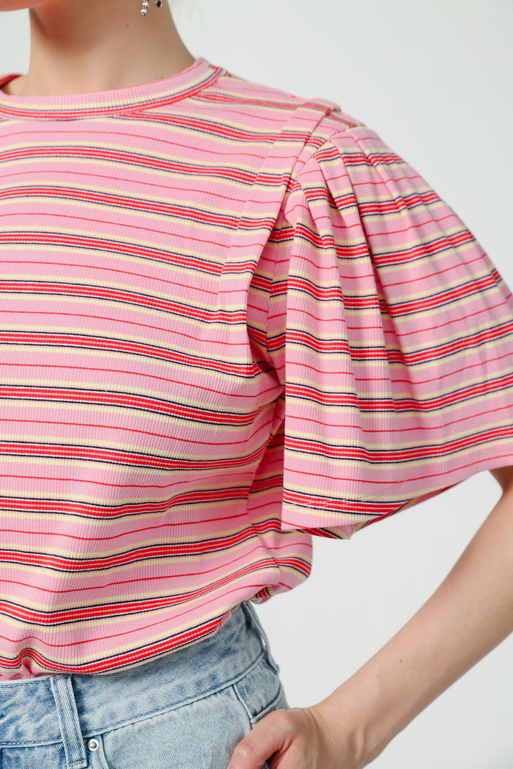 First Pink Stripes T-Shirt