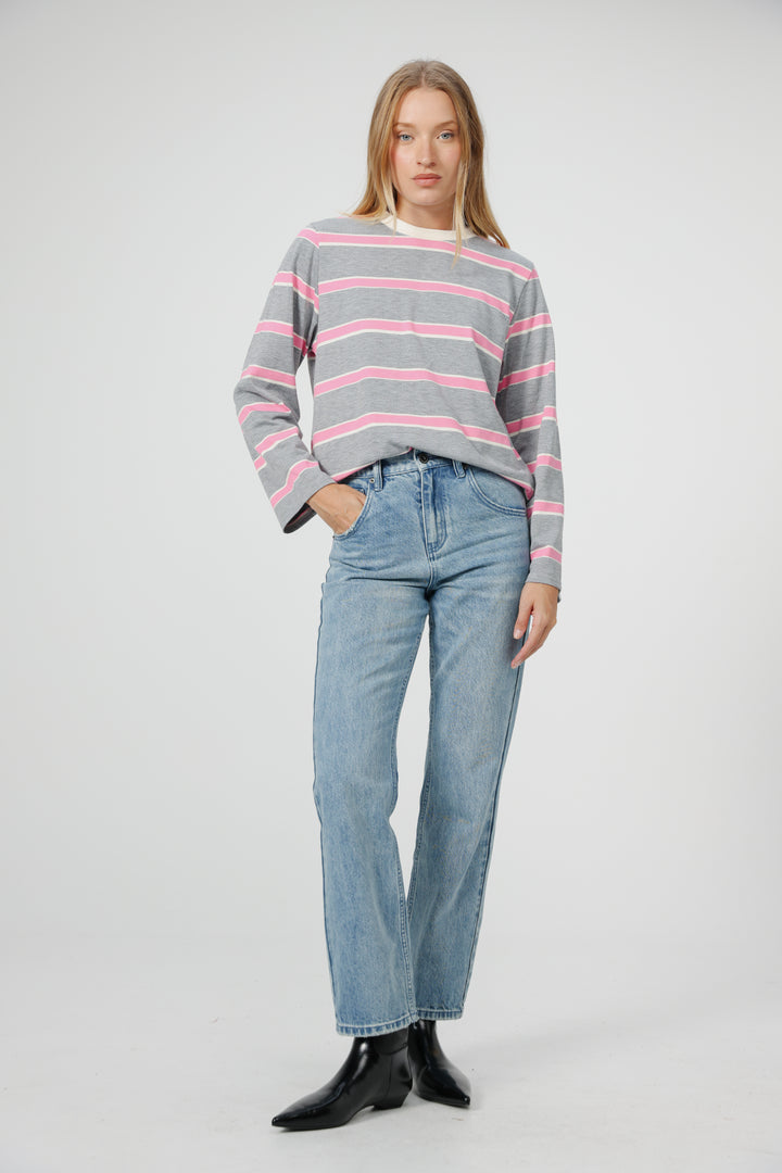 Simpla Grey Stripes Shirt
