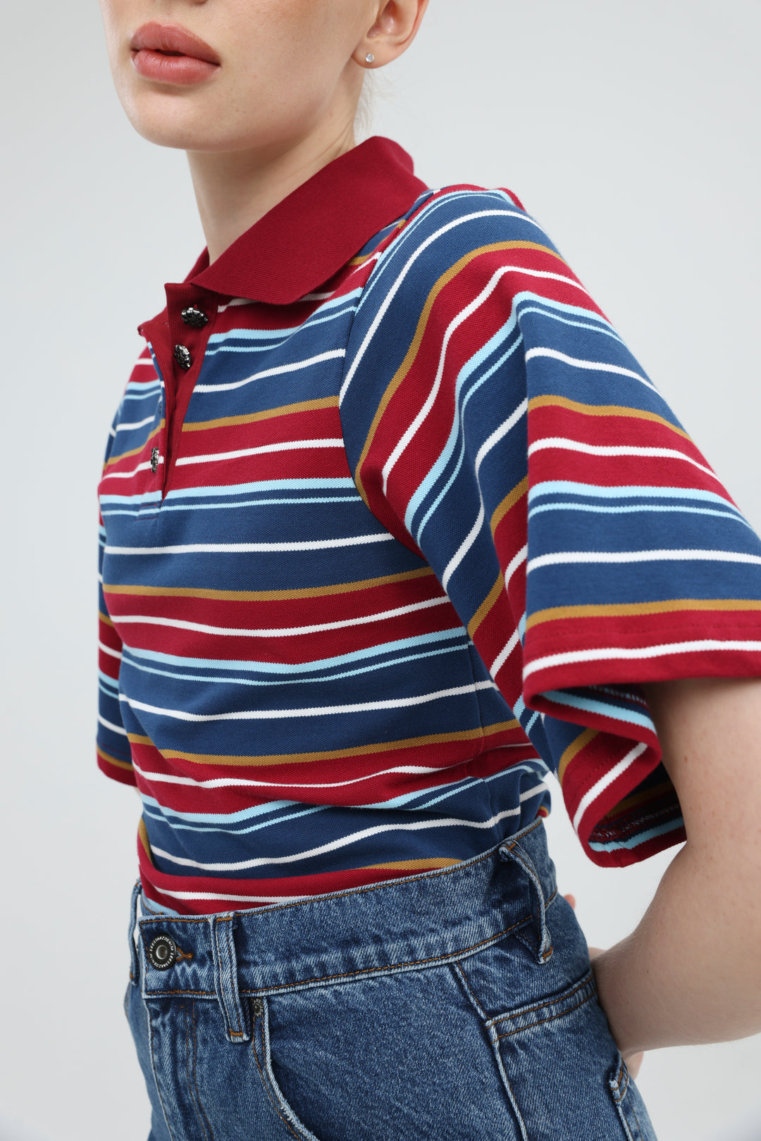 Sweet Wine Striped Polo