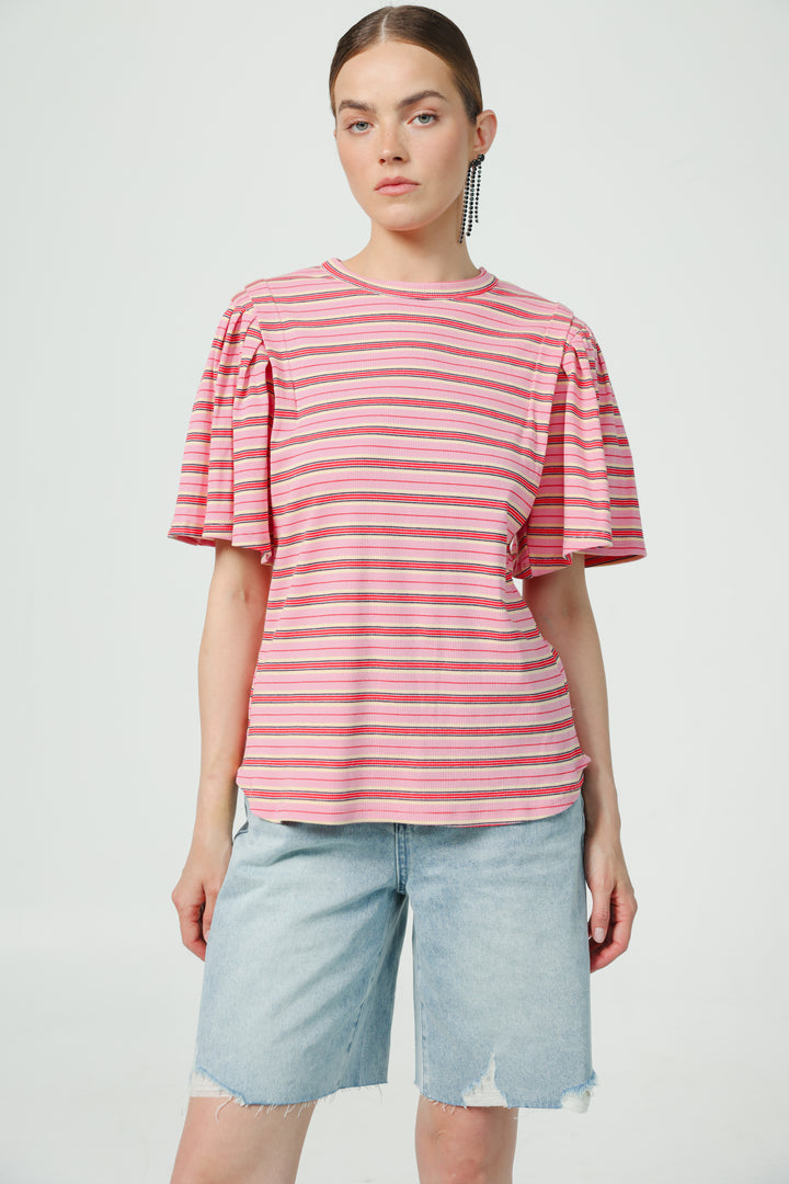 First Pink Stripes T-Shirt