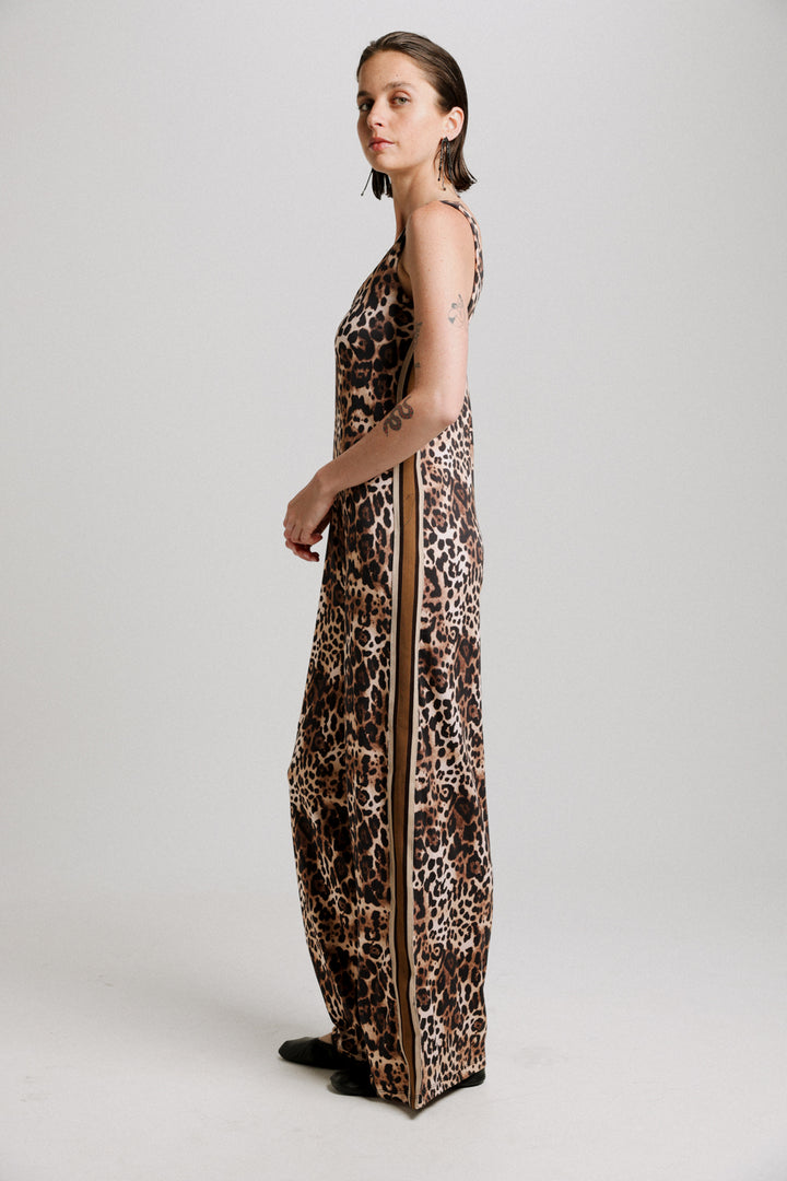 Magic Leopard Striped Jumpsuit