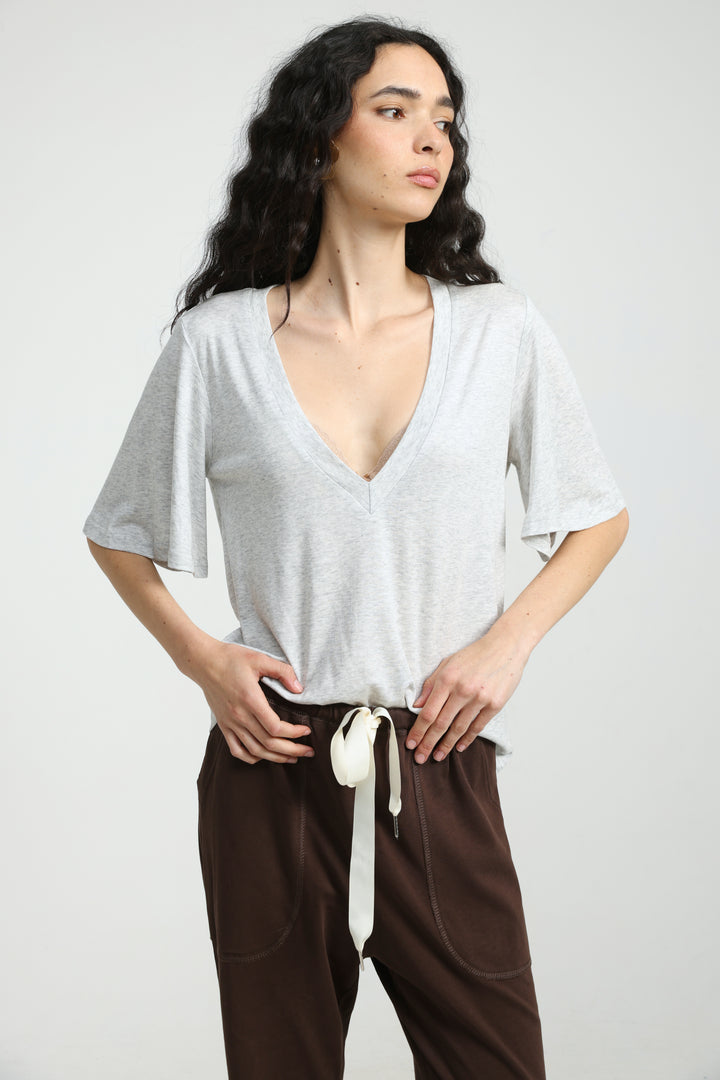 Clean25 Light Grey V T-Shirt