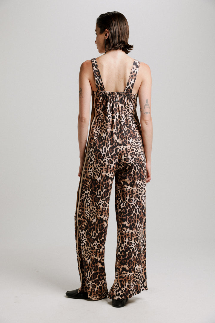 Magic Leopard Striped Jumpsuit