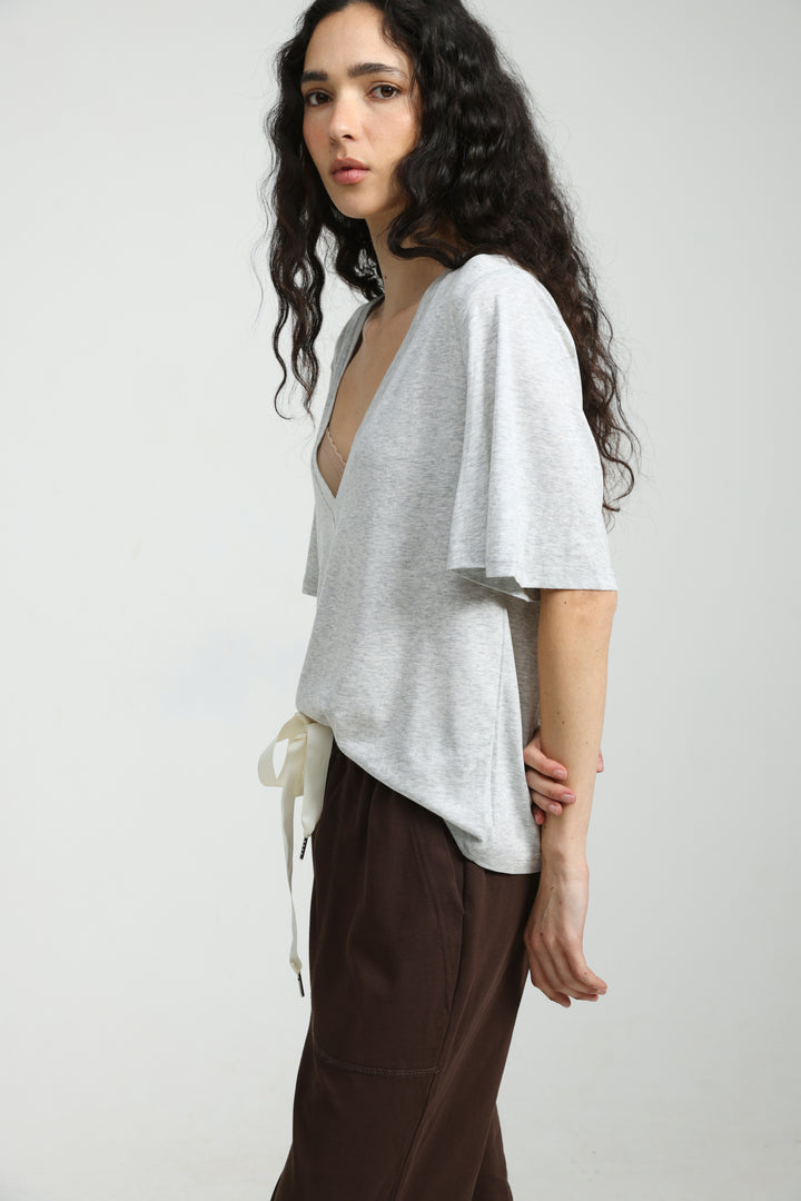 Clean25 Light Grey V T-Shirt