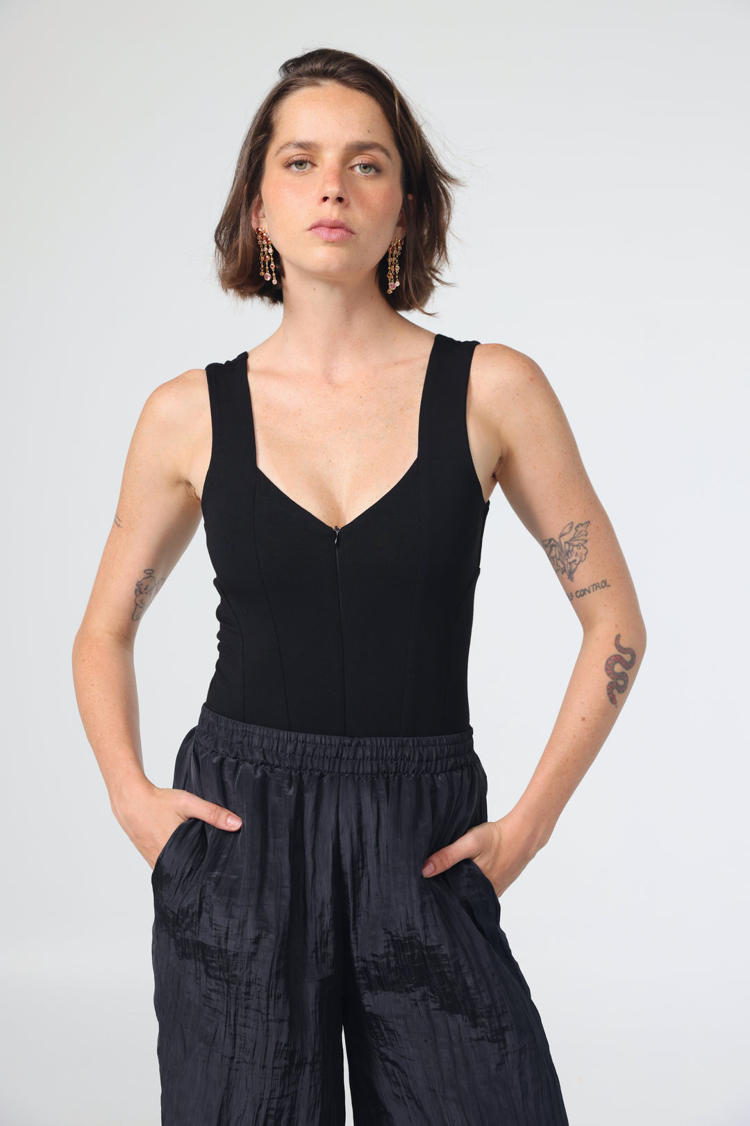 Corset Black Bodysuit