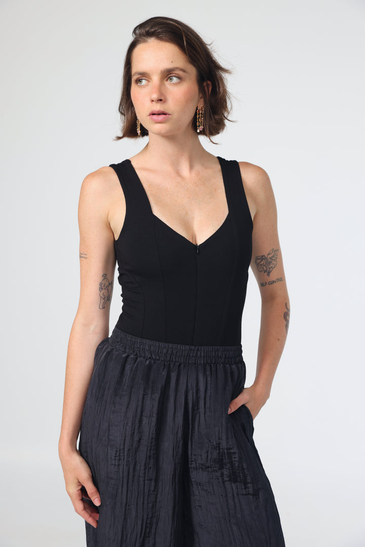 Corset Black Bodysuit