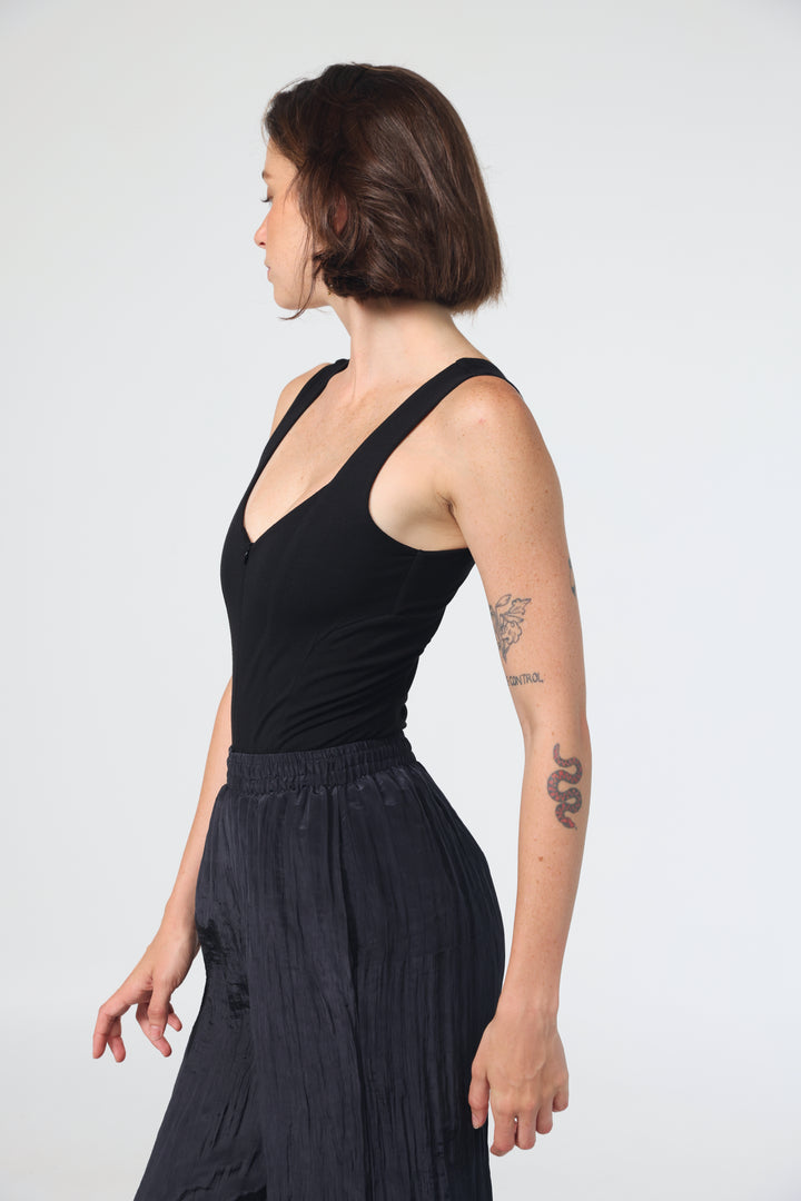 Corset Black Bodysuit