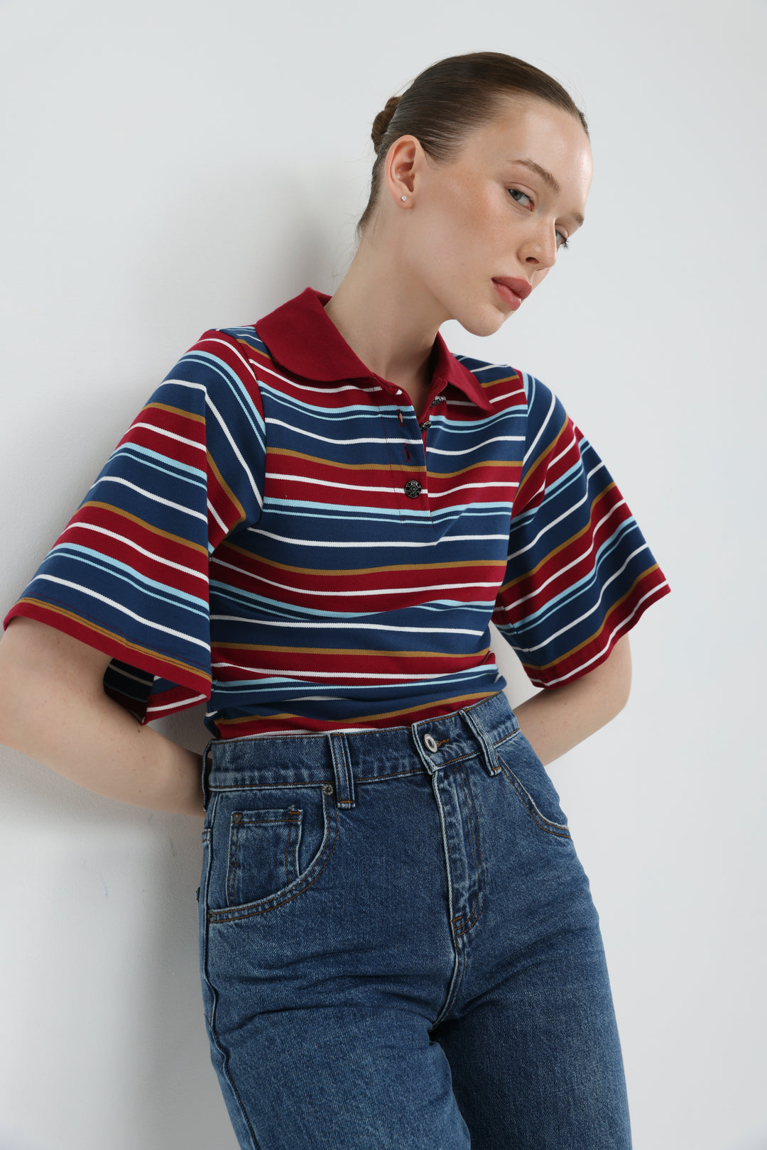 Sweet Wine Striped Polo