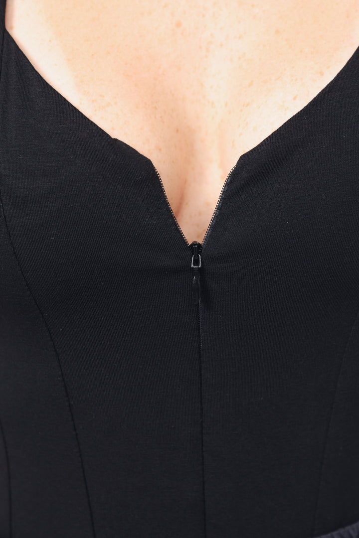 Corset Black Bodysuit