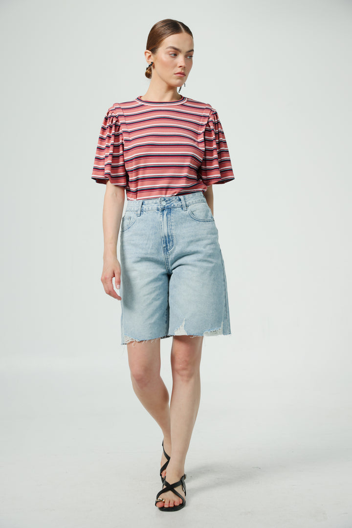 First Rose Stripes T-Shirt