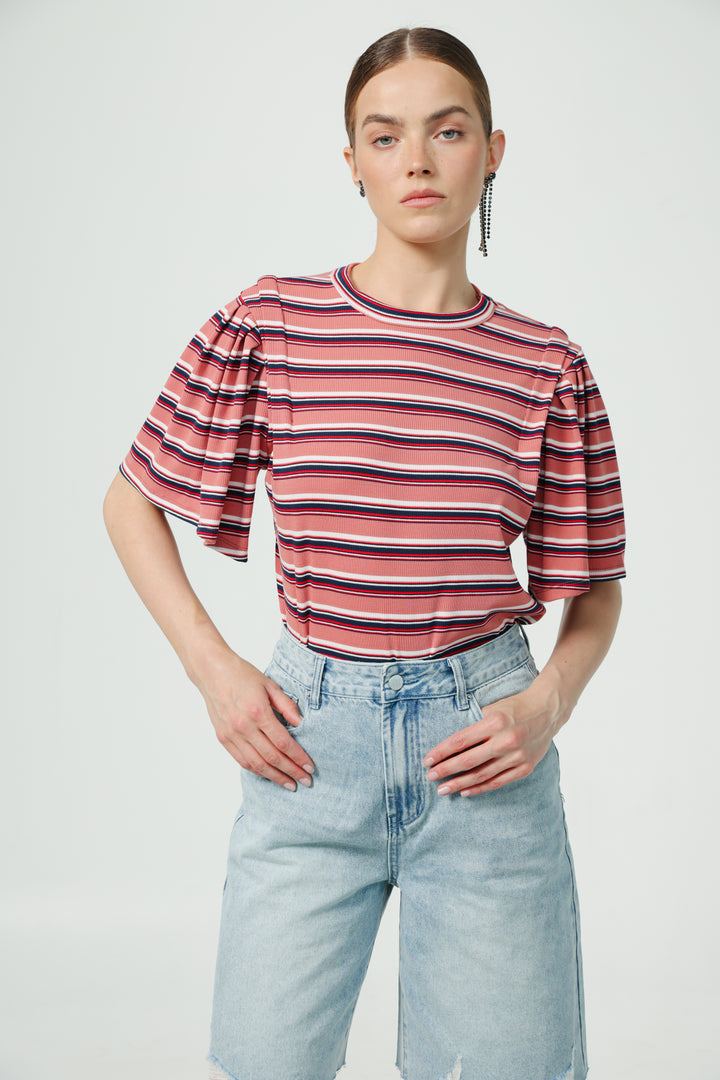 First Rose Stripes T-Shirt