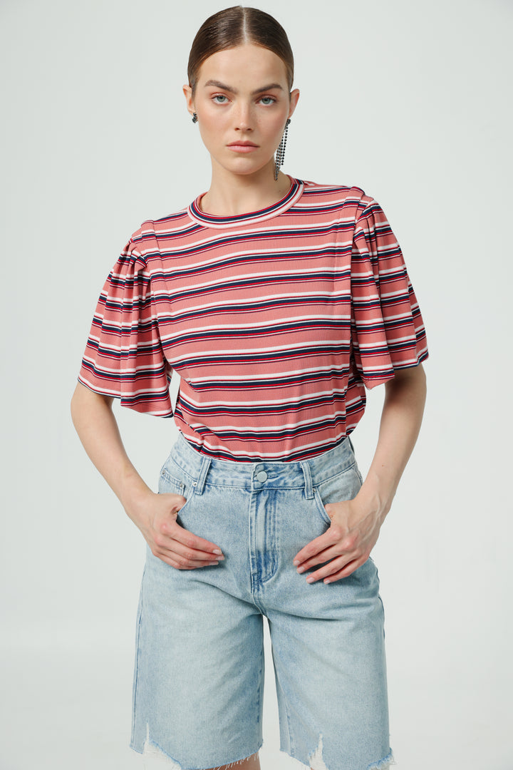 First Rose Stripes T-Shirt