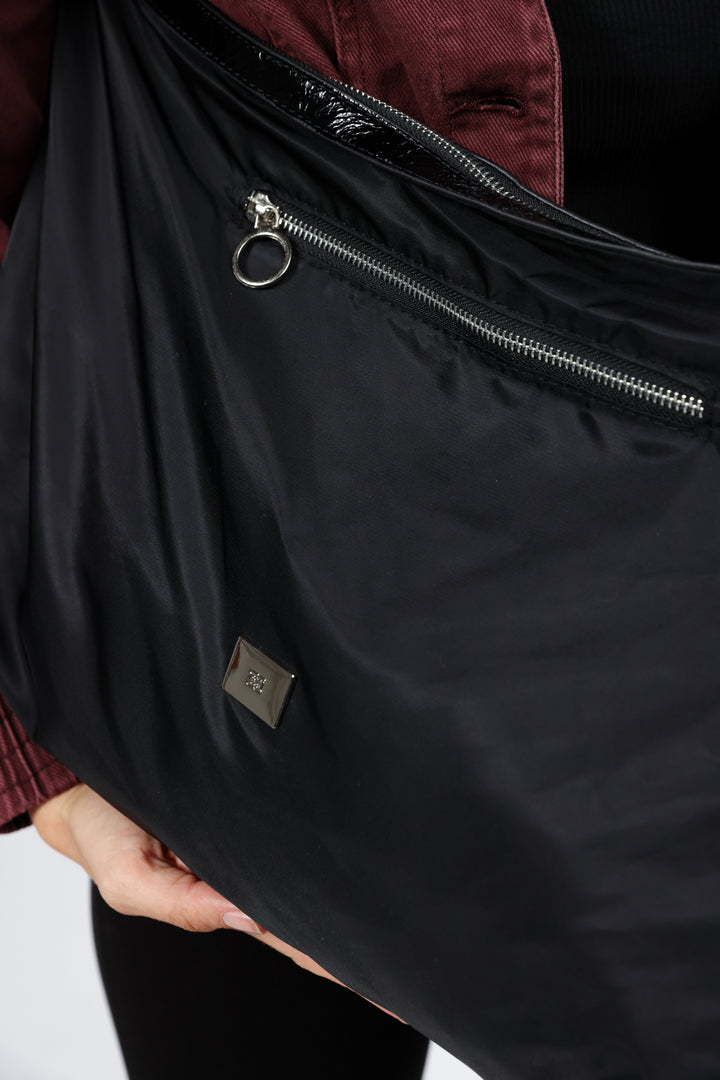 תיק שחור 100% כותנה Rock Black Bag