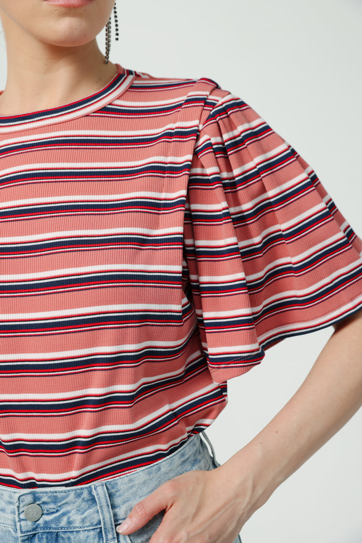 First Rose Stripes T-Shirt