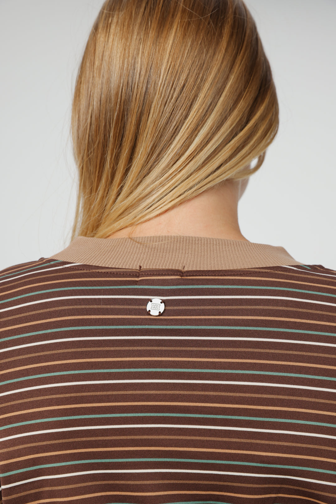 Rebase Brown Striped Shirt