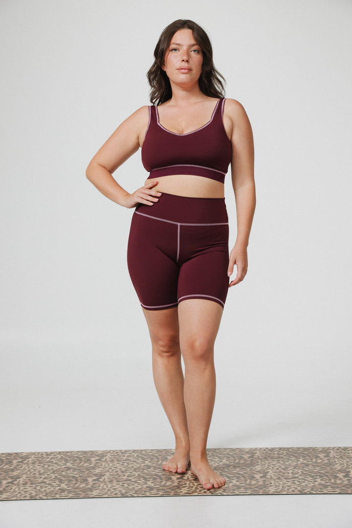 Lanir Wine Short Leggings