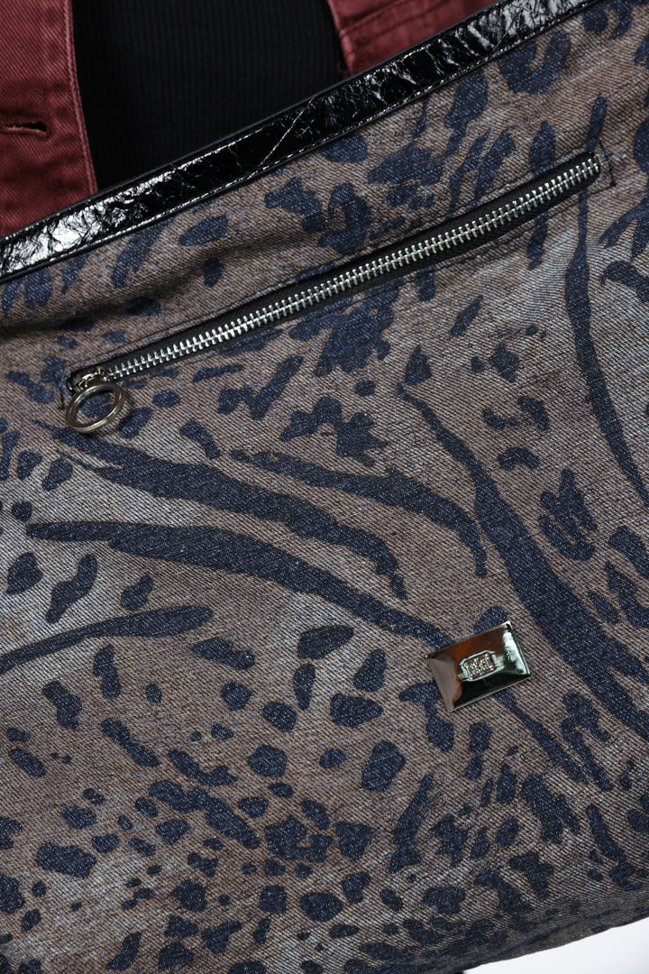 תיק צד מנומר 100% כותנה Rock Leopard Bag 