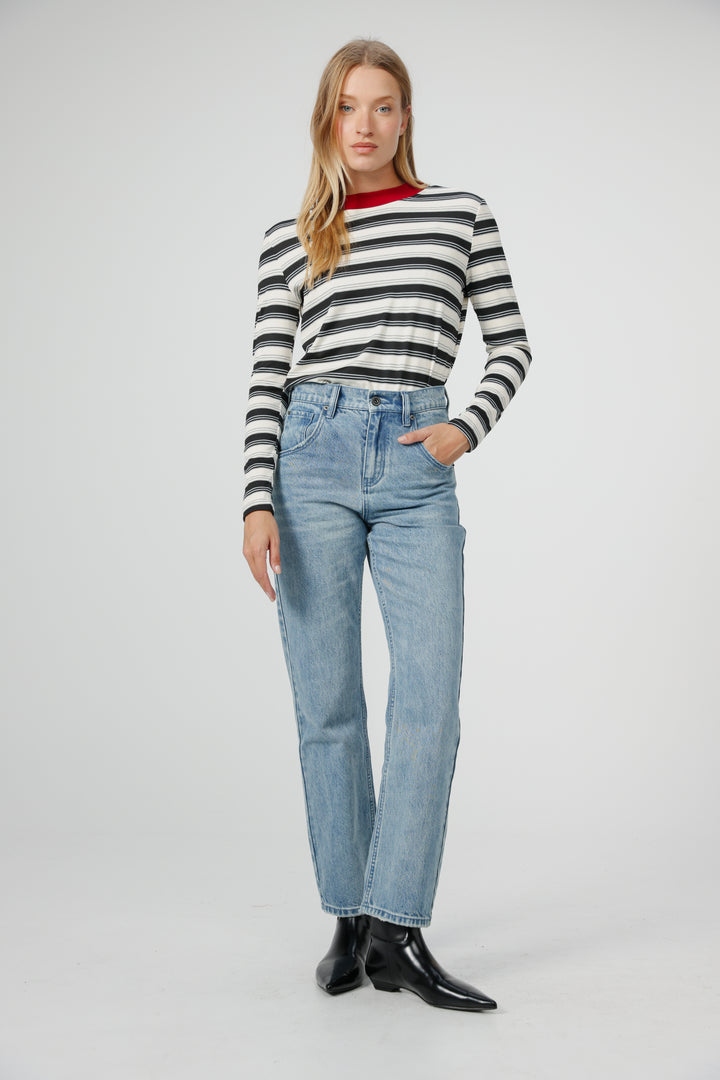 Rebase Black Striped Shirt