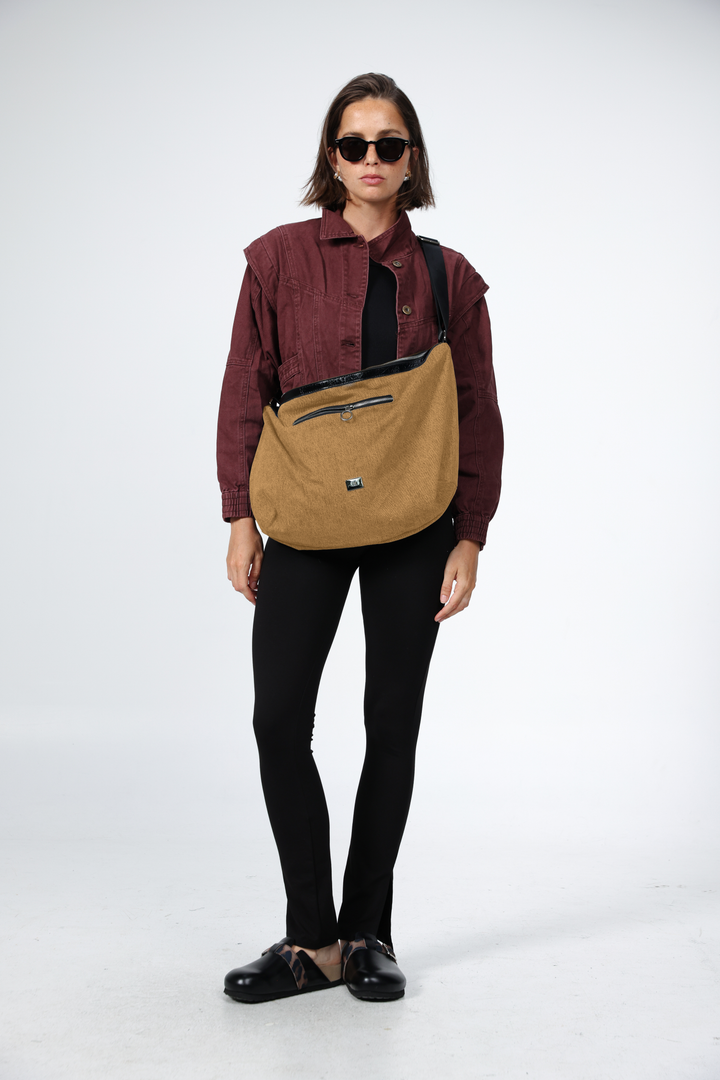 Rock Camel Bag תיק כותנה חום 