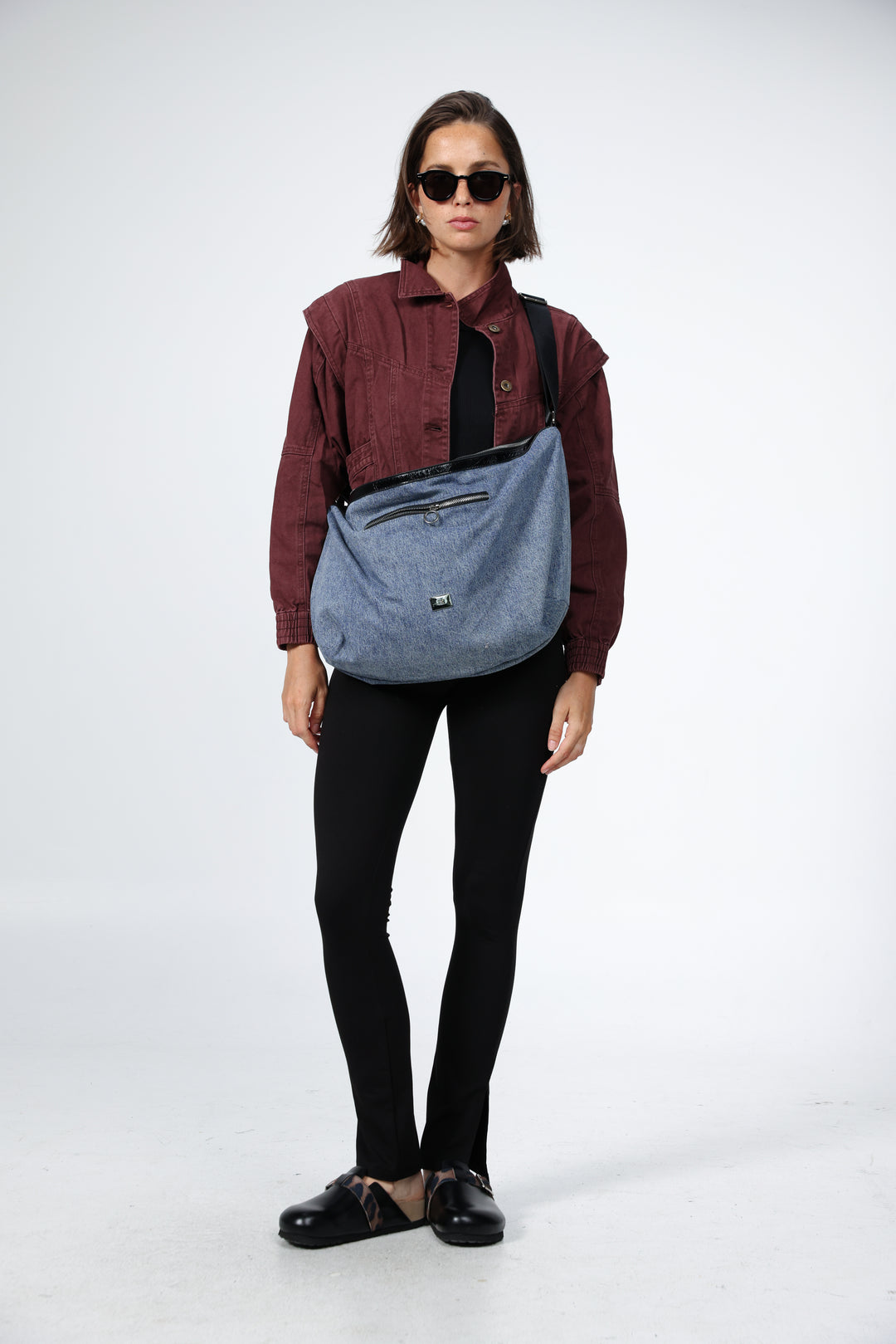 תיק כותנה בצבע תכלת ג'ינס Rock Denim Bag 