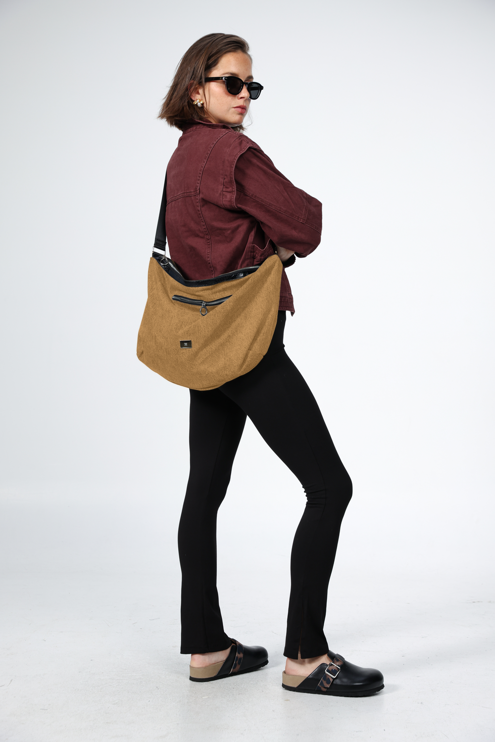 תיק צד בצבע חום כאמל Rock Camel Bag 