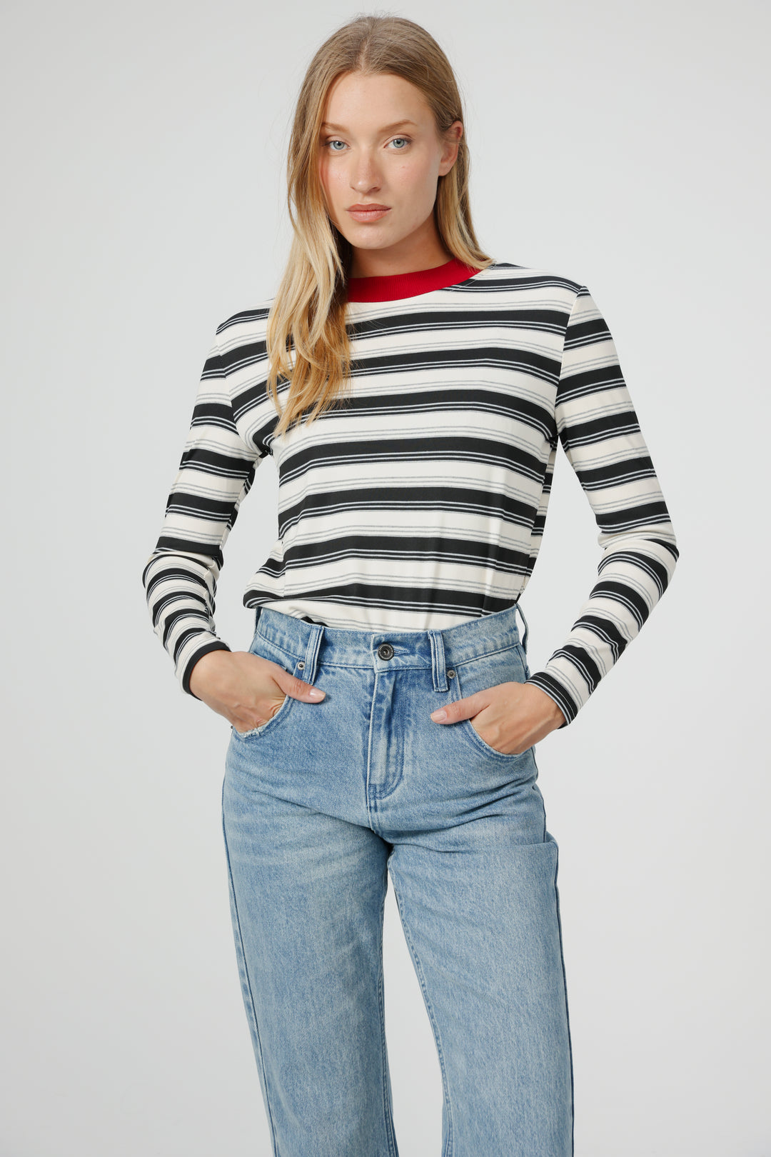 Rebase Black Striped Shirt