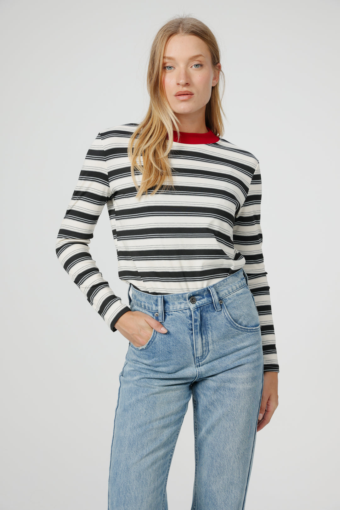 Rebase Black Striped Shirt