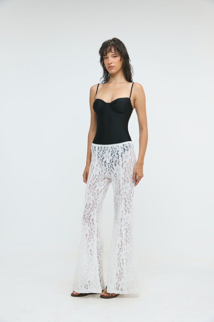 Paros White Lace Bottoms