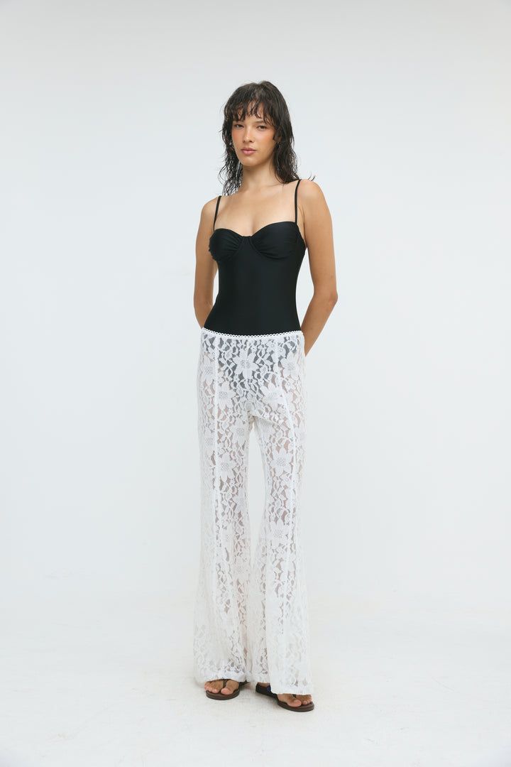 Paros White Lace Bottoms