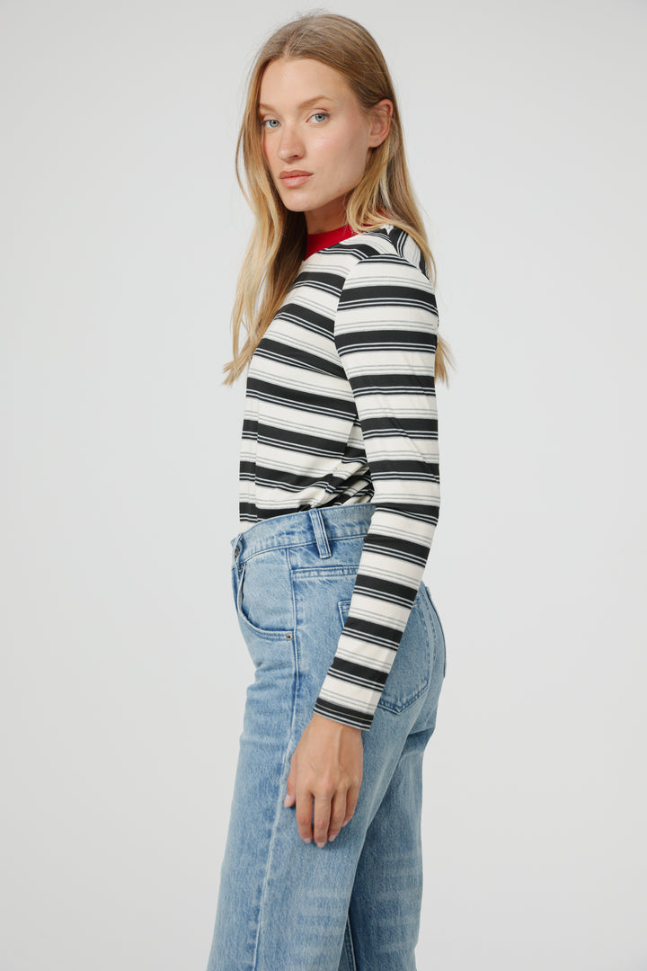 Rebase Black Striped Shirt