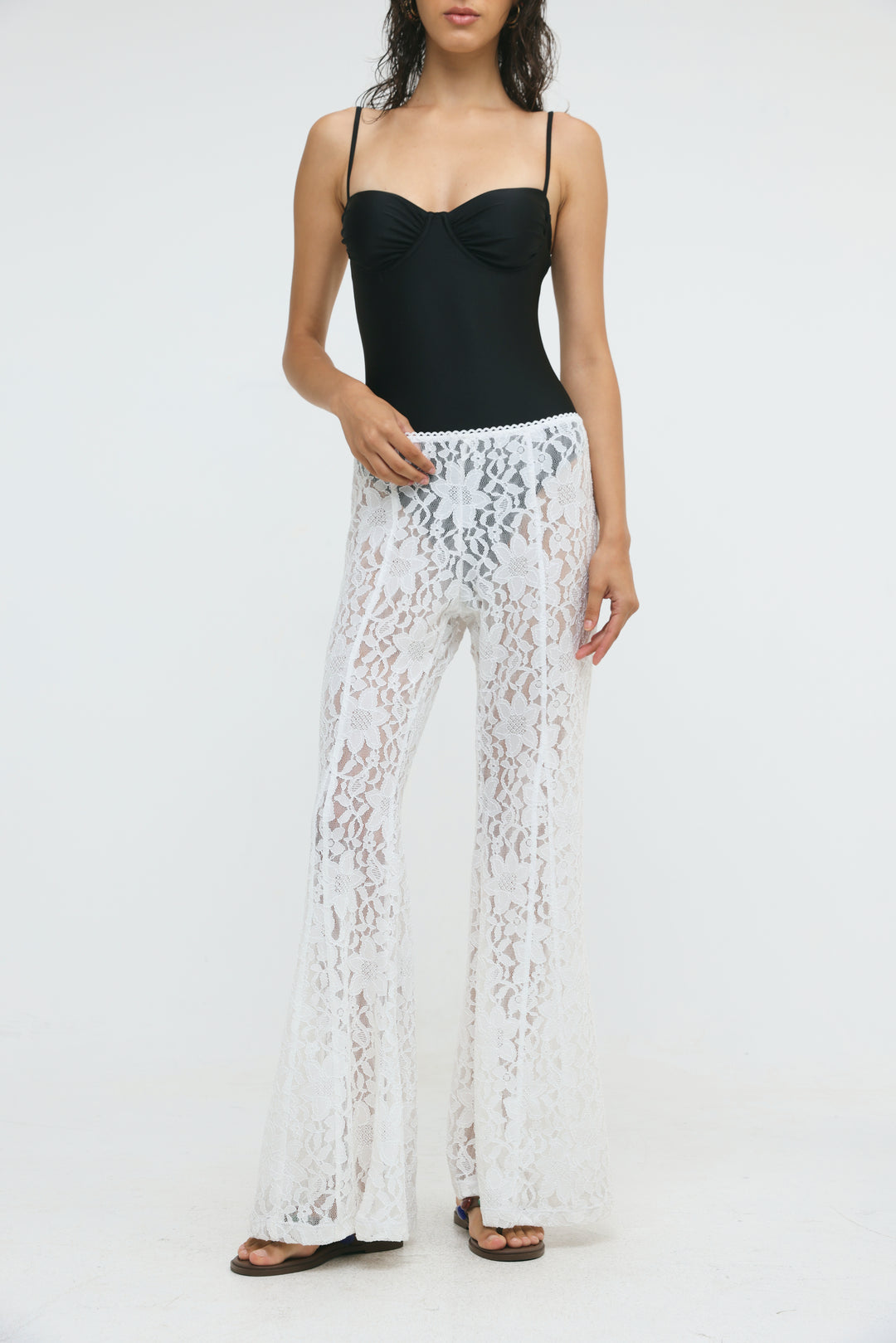Paros White Lace Bottoms