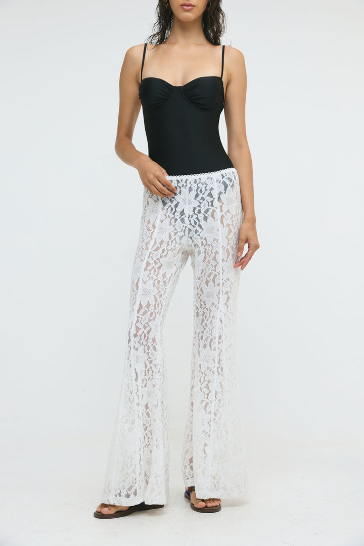 Paros White Lace Bottoms