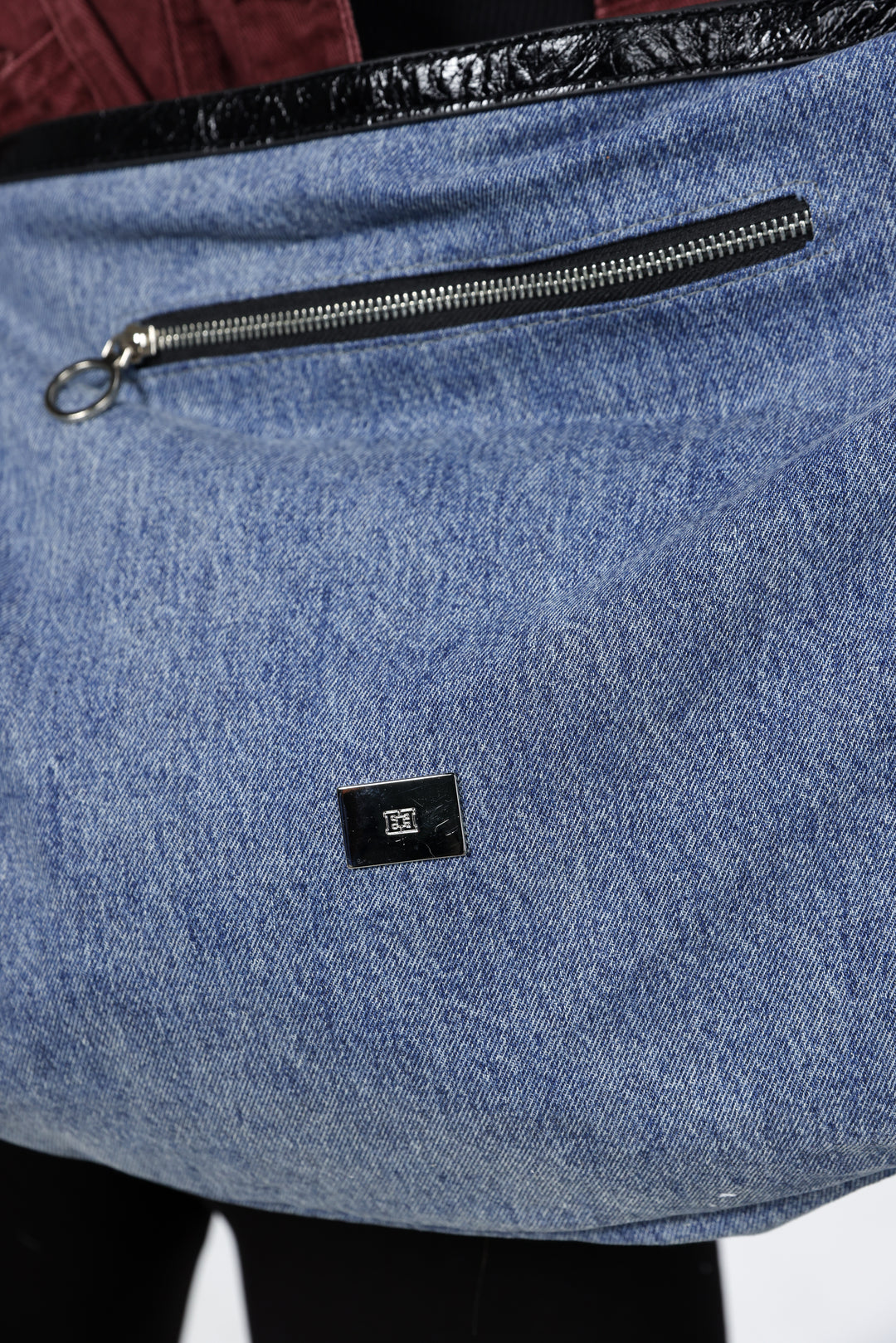 תיק צד כותנה בצבע ג'ינס Rock Denim Bag 