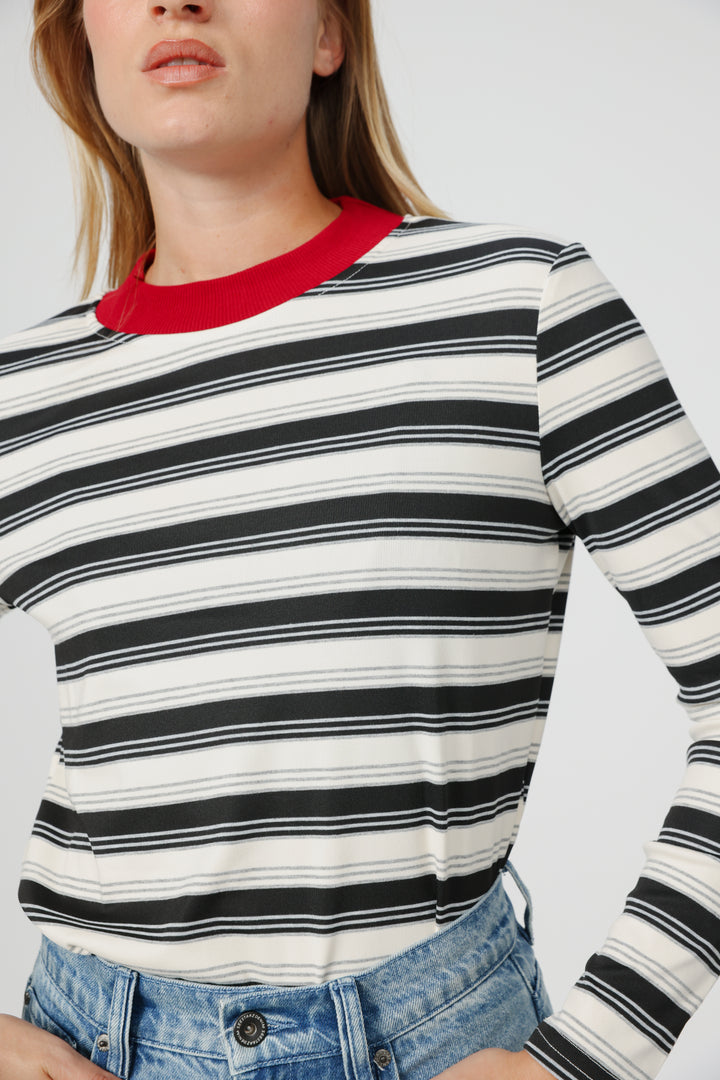 Rebase Black Striped Shirt