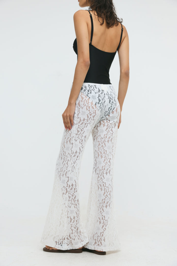 Paros White Lace Bottoms