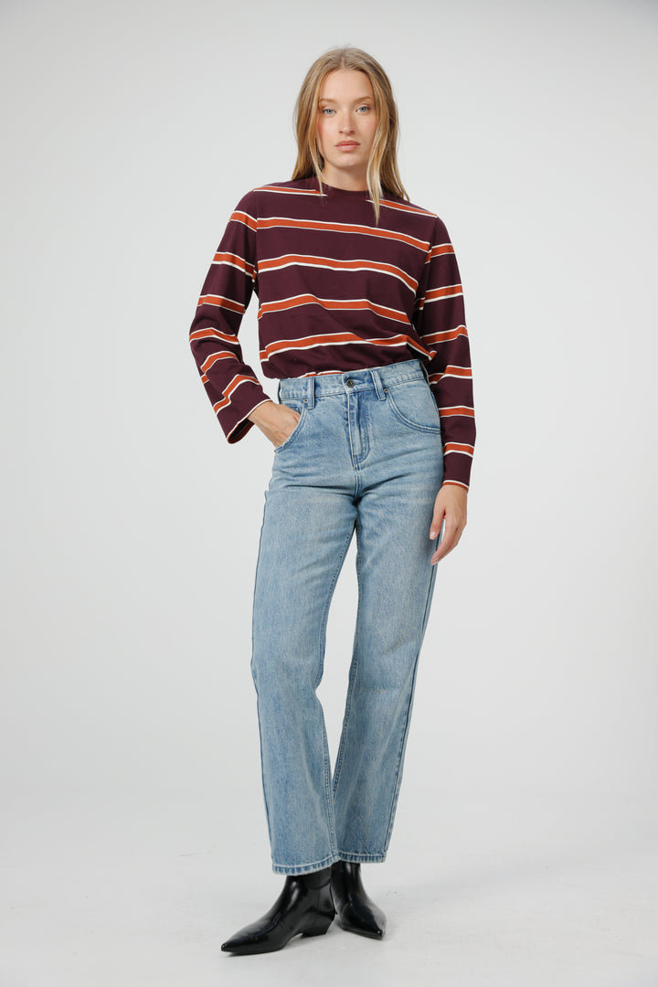 Simpla Wine Stripes Shirt