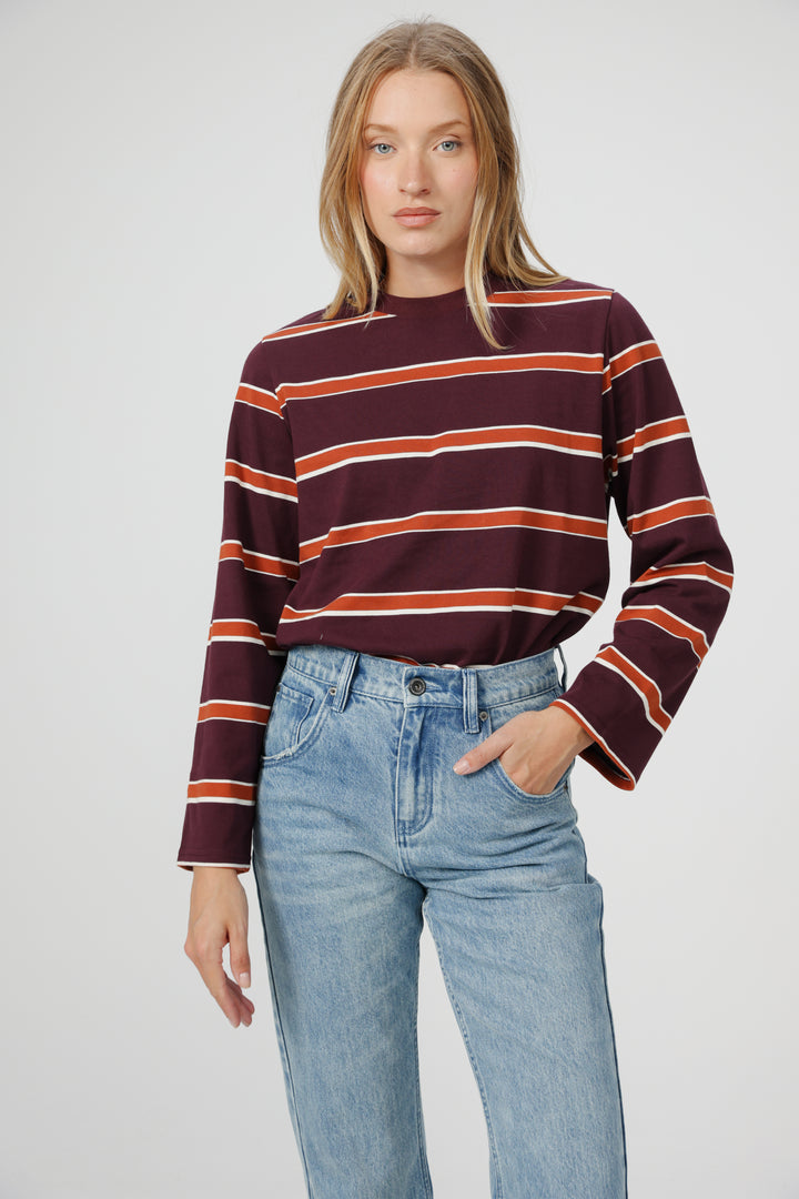 Simpla Wine Stripes Shirt
