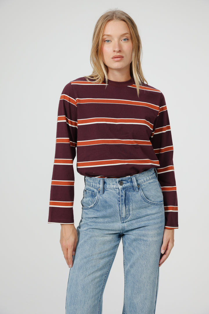 Simpla Wine Stripes Shirt