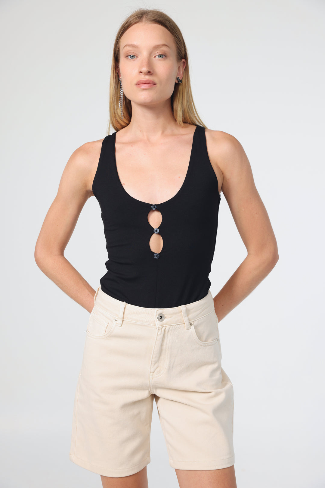 Forest Black Bodysuit
