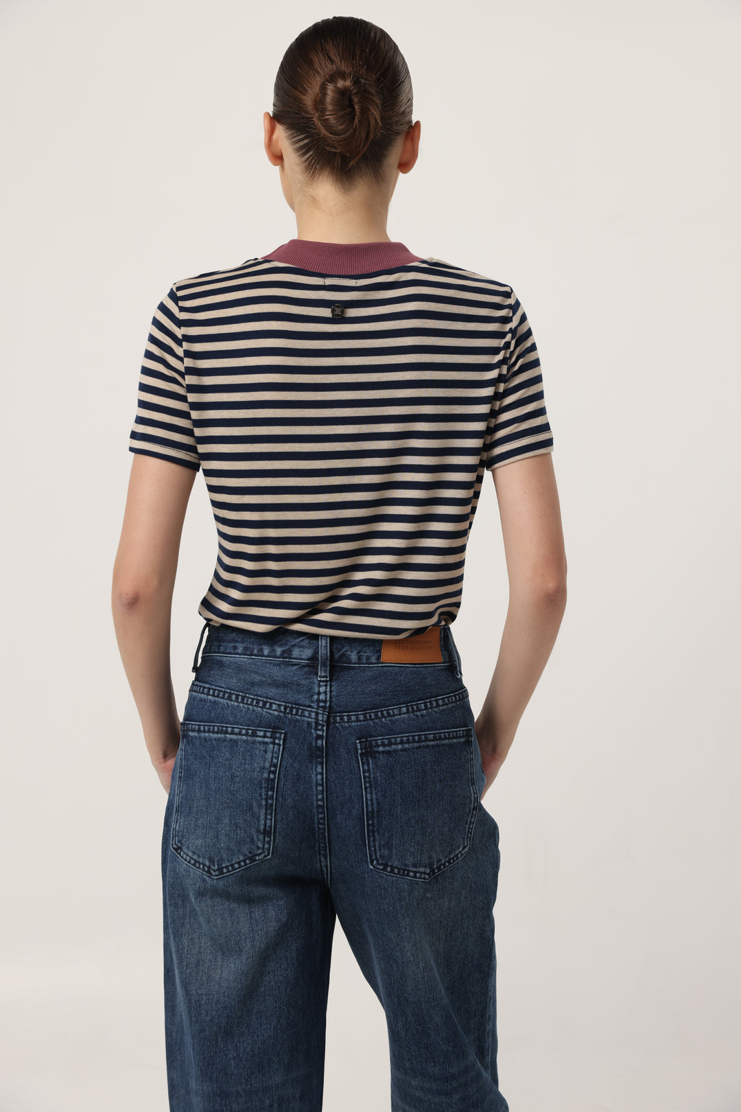 Rebasically Navy Stripes T-Shirt
