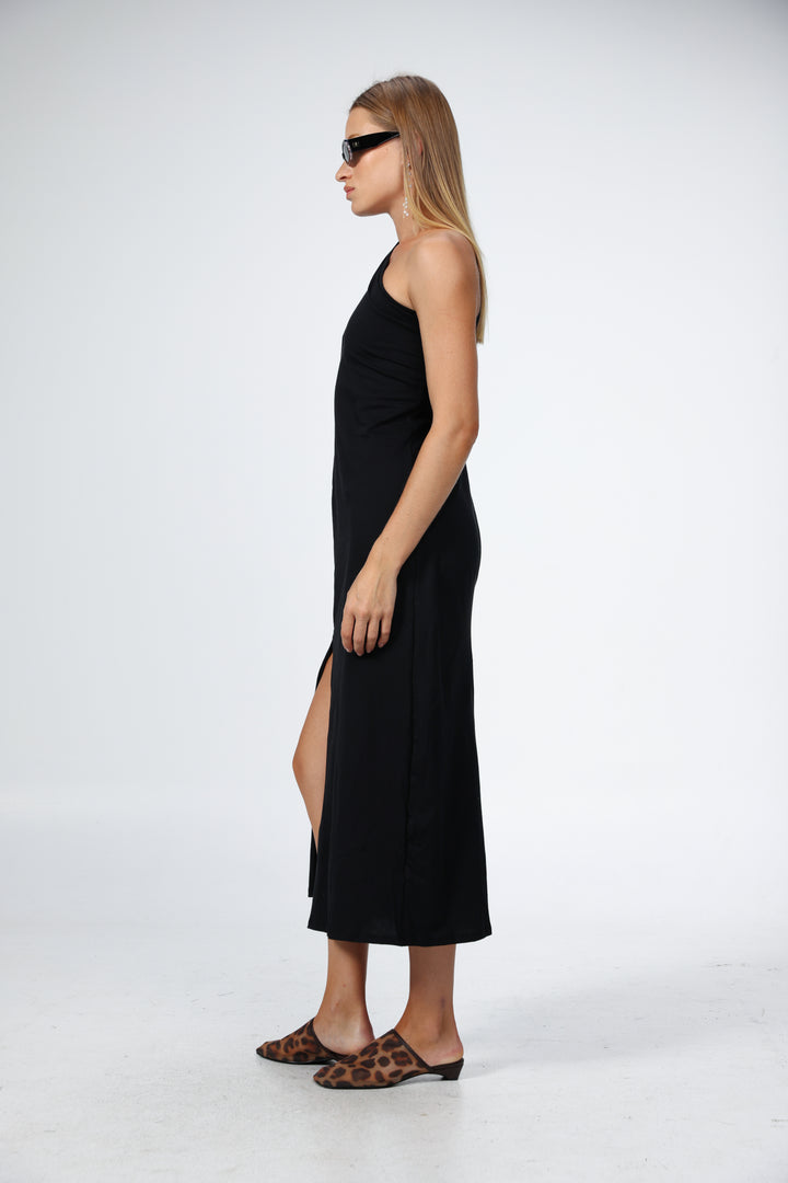 Black One Shoulder Dress