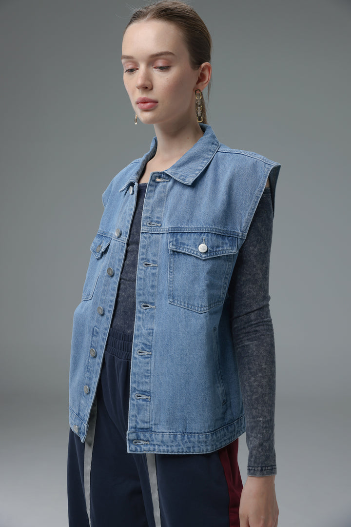 Daniela's Light Blue Denim Vest