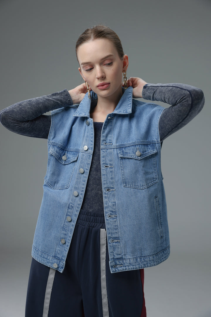 Daniela's Light Blue Denim Vest