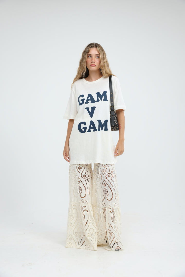 Gam V Gam Cream T-Shirt